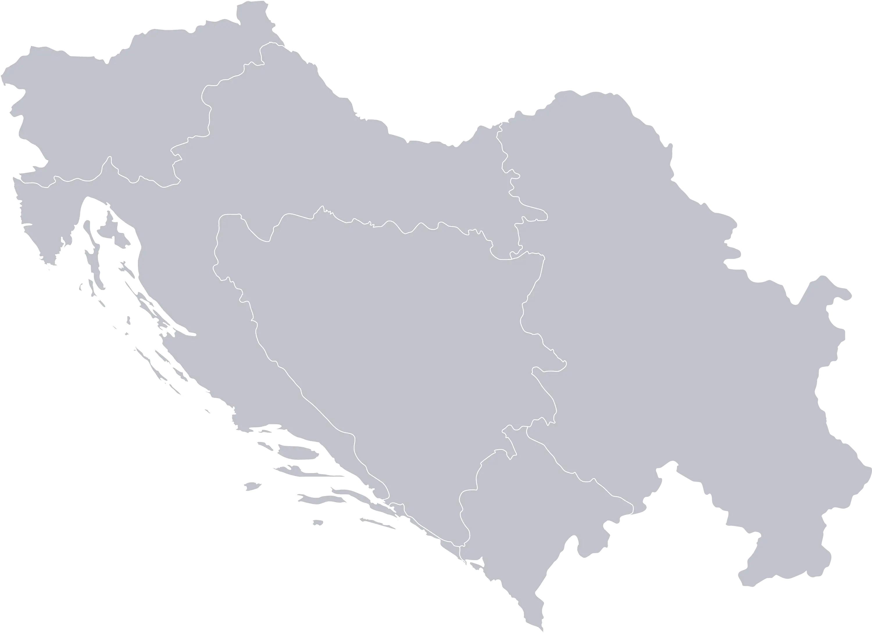 Map of the Balkans